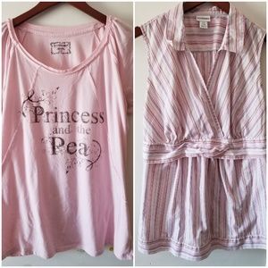 2 Motherhood Maternity Shirts